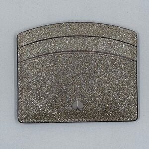 kate spade Gold Glitter Card Pocket with Spade Accent